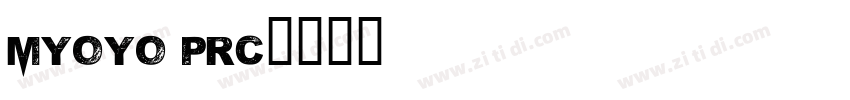 MYoyo PRC字体转换